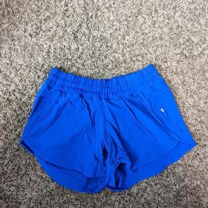 Lululemon Blue Tracker Shorts 4"